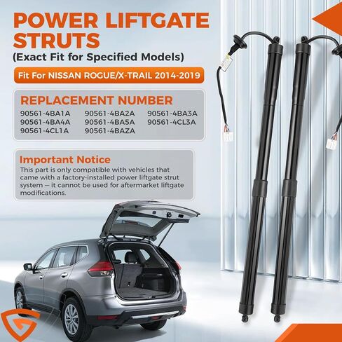 دعامات باب رفع الطاقة من GEARLAST متوافقة مع Nissan Rogue 2014-2019، دعم رفع المحرك الكهربائي للباب الخلفي، استبدال 905614BA4A، 90561-4BA3A، 90561-4BA4A in Kuwait