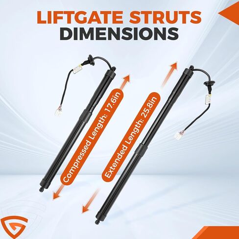 دعامات باب رفع الطاقة من GEARLAST متوافقة مع Nissan Rogue 2014-2019، دعم رفع المحرك الكهربائي للباب الخلفي، استبدال 905614BA4A، 90561-4BA3A، 90561-4BA4A in Kuwait