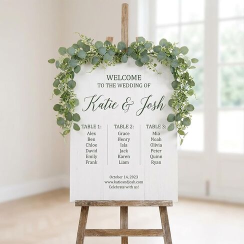 6 عبوات من أكاليل الأوكالبتوس الصناعية بطول 5.9 أقدام، إكليل زفاف صناعي مع زهور بيضاء وأوراق الأوكالبتوس الفضية الصناعية لطاولة المنزل وحفلات الزفاف وديكور داخلي وخارجي in Kuwait