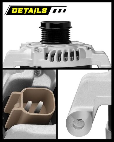 Oktiger 160A Upgraded Alternator for Jeep Cherokee 2014-2019 2.4L, Compass 2017-2022, Renegade 2015-2021, for Chrysler 200, L4 12V 160A Clockwise 6-Groove Decoupler Pulley, OE 56029624AB in Kuwait