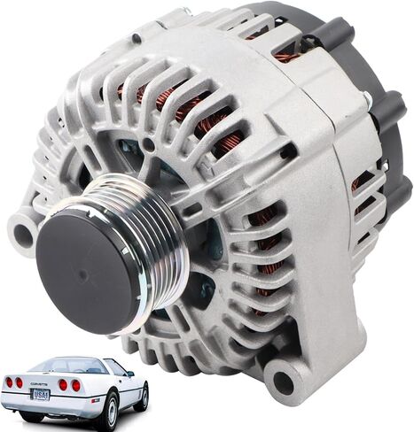MUCO New Alternator 334-1493 Compatible with Chevy Corvette 1997-2008 ALL Model/2009-2013 6.2L, Corvette 2009-2013 7.0L 13.5V 180Amp 6-Groove Clutch Pulley 13969N 12V 145Amp in Saudi Arabia
