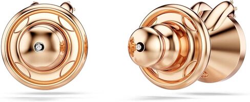 Swarovski Bella stud earrings, Round cut, Pavé, Pink, Rose gold-tone plated in Saudi Arabia