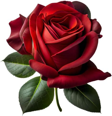 Decorative Red Rose B Edition 3D Stickers 2-Piece Set Waterproof Suitable for car Body, Windows, Bumpers, laptops, and Luggage Decoration#3A-11 in Saudi Arabia