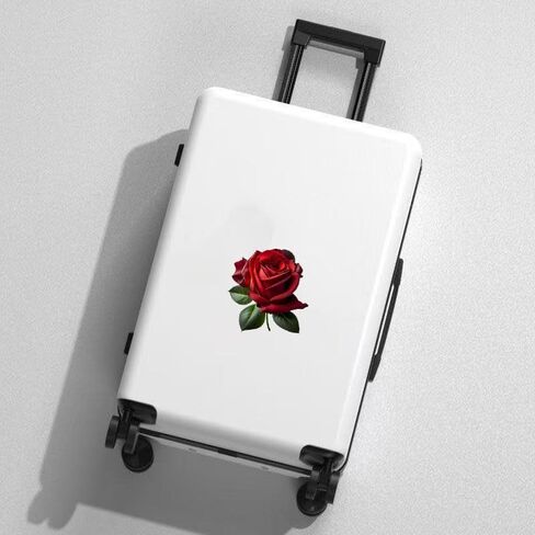Decorative Red Rose B Edition 3D Stickers 2-Piece Set Waterproof Suitable for car Body, Windows, Bumpers, laptops, and Luggage Decoration#3A-11 in Saudi Arabia
