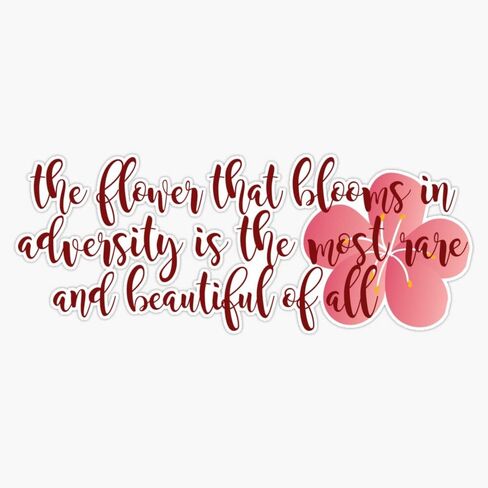 The flower that blooms... Bumper Sticker Vinyl Decal 5 inches in Kuwait