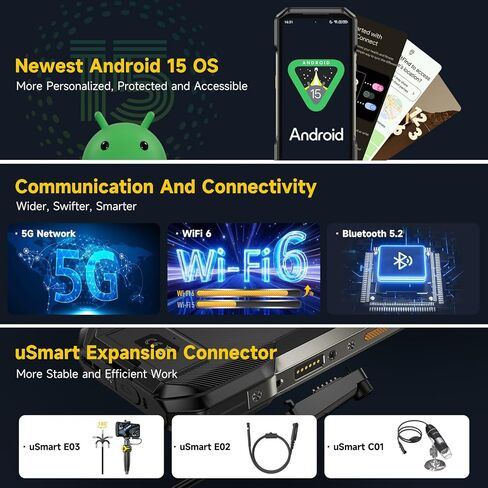 Ulefone Armor 27T Pro 5G Rugged Smartphone Thermal Imaging Camera Android 14 24GB+256GB 10600mAh/33W MTK Dimensity 6300 50MP+64MP Night Vision 6.78" FHD+ 120Hz Dual SIM Cell Phone Fingerprint ID NFC in Kuwait