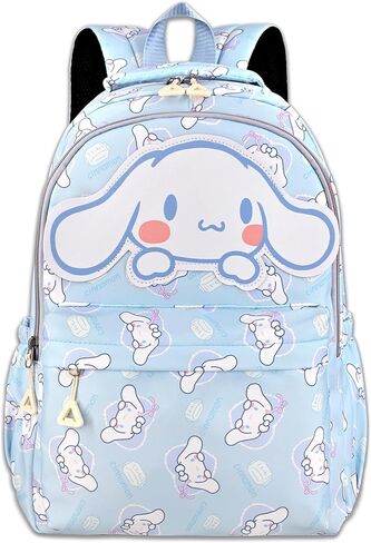 Roffatide anime في جميع أنحاء طباعة حقيبة تحمل على الظهر المحمول على الظهر على ظهر حقيبة الظهر المشي لمسافات طويلة الأزرق in Kuwait