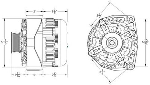 Mechman 320 Amp High Output Alternator For GM Truck 05-13 in Kuwait