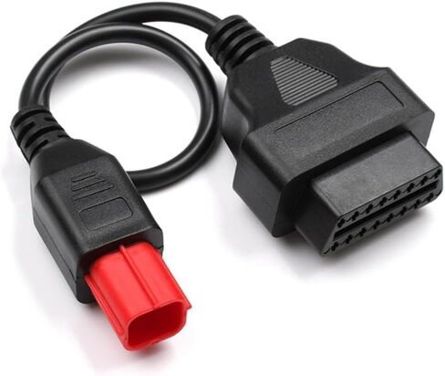 6 دبوس كابل محول obd2 مناسب لـ guzzi سوزوكي ياماها هارلي ديفيدسون بياجيو فيسبا للدراجات النارية obd كابل التشخيص، Euro5 6pin موصل المحرك motorrad دراجة نارية 6pin obd in Saudi Arabia