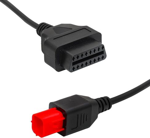 6 دبوس كابل محول obd2 مناسب لـ guzzi سوزوكي ياماها هارلي ديفيدسون بياجيو فيسبا للدراجات النارية obd كابل التشخيص، Euro5 6pin موصل المحرك motorrad دراجة نارية 6pin obd in Saudi Arabia