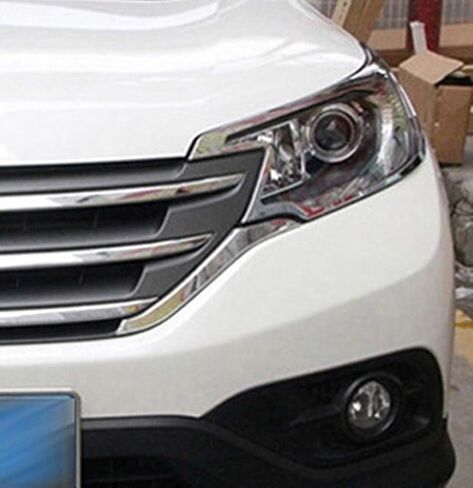 Kadore for 2012-2014 Honda CR-V Chrome Front Bumper Lower Center Grill Insert Cover Molding Trim (2-Piece) in Kuwait