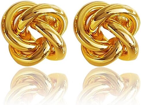 18k Gold Plated Love Knot Earrings Stud Celtic knot earring For Women in Kuwait