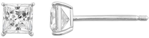 أقراط DIAMONBLISS من الذهب الصلب الحقيقي عيار 10 قيراط أو 14 قيراط للنساء | اختيار القطع | 0.5 إلى 4 قيراط مكعب زركونيا تشيكوسلوفاكيا الماس محاكاة in Kuwait