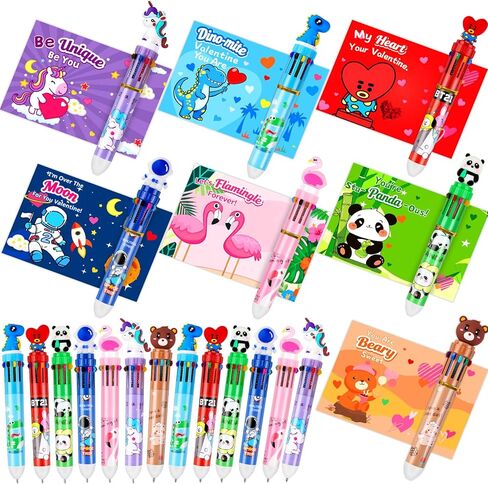 24 مجموعة من أقلام عيد الفصح السائبة لعيد الفصح في الفصول الدراسية 10 في 1 أقلام حبر جاف على شكل أرنب وجزر متعددة الألوان مع بطاقات تهنئة للأطفال وزملاء العمل في المكتب والمدرسة وحفلات الهدايا والسلة in Kuwait
