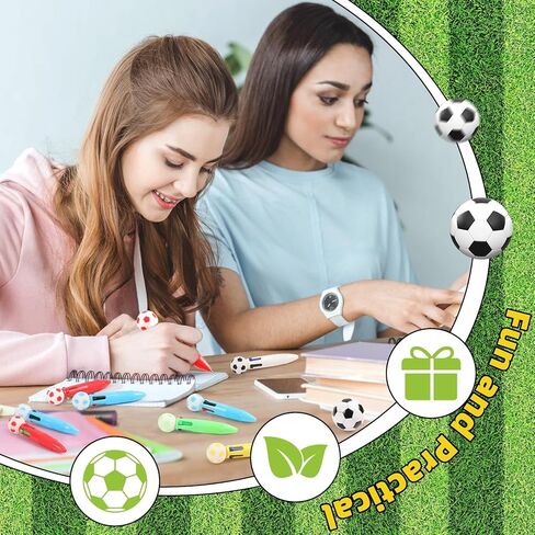 30 قطعة من أقلام حبر جاف لكرة القدم، قلم متعدد الألوان 4 في 1 في قلم واحد لهدايا المكتب in Kuwait