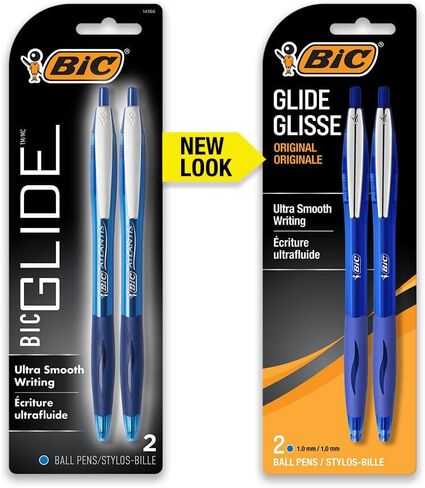 BIC Ball Pen, Medium Point, 0.7mm, Blue, 2ct in Saudi Arabia