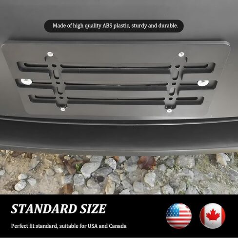 حامل دعامة لوحة الترخيص الأمامية، طقم تثبيت إطار علامة السيارة المضاد للسرقة مع براغي ومفتاح ربط، ملحقات خارجية لمحول تركيب لوحة الترخيص لشاحنة السيارة SUV in Kuwait