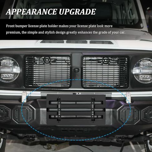 حامل دعامة لوحة الترخيص الأمامية، طقم تثبيت إطار علامة السيارة المضاد للسرقة مع براغي ومفتاح ربط، ملحقات خارجية لمحول تركيب لوحة الترخيص لشاحنة السيارة SUV in Kuwait