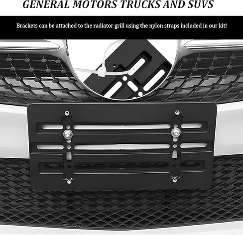 حامل دعامة لوحة الترخيص الأمامية، طقم تثبيت إطار علامة السيارة المضاد للسرقة مع براغي ومفتاح ربط، ملحقات خارجية لمحول تركيب لوحة الترخيص لشاحنة السيارة SUV in Kuwait