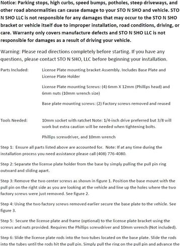 STO N SHO Front License Plate Bracket Compatible with 2022-2026 BMW iX xDrive50/xDrive45(non M Sport)/M60 in Kuwait