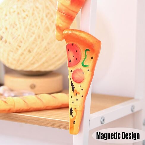 Novelty Food Pens Set -Realistic Pizza Pen Slice Hotdog Ballpoint Pens, Ham Pen Bread pens Black Ink, Fun Creative Stationery for Students Office Gags(4 pcs) in Kuwait