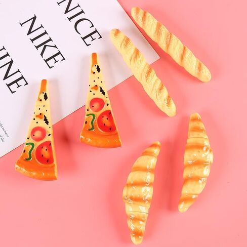 Novelty Food Pens Set -Realistic Pizza Pen Slice Hotdog Ballpoint Pens, Ham Pen Bread pens Black Ink, Fun Creative Stationery for Students Office Gags(4 pcs) in Kuwait