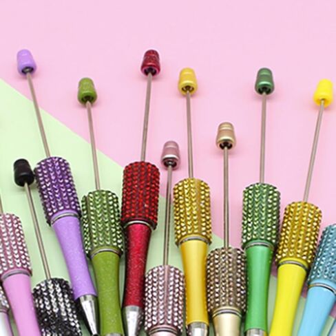 Beadable Ballpoint Pen Ballpoint Pen Funny Writing Pen For Boy Girl Kid Class Reward Birthday Party Favor Office And School Items, as described in Kuwait