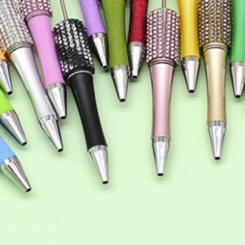 Beadable Ballpoint Pen Ballpoint Pen Funny Writing Pen For Boy Girl Kid Class Reward Birthday Party Favor Office And School Items, as described in Kuwait