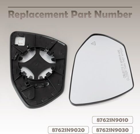 87621N9010 Passenger Side Mirror Glass Compatible with Hyundai Tucson Santa Cruz 2022 2023 2024 2025 2026 Replace 87621N9020 87621N9030, with Heated Blind Spot Detection in Kuwait