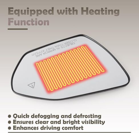 87621N9010 Passenger Side Mirror Glass Compatible with Hyundai Tucson Santa Cruz 2022 2023 2024 2025 2026 Replace 87621N9020 87621N9030, with Heated Blind Spot Detection in Kuwait