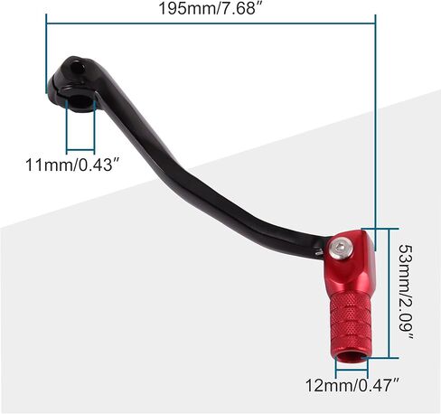 GOOFIT Red and Black 2" Folding Gear Shifter Lever Replacement for 50cc 70cc 90cc 110cc 125cc Dirt Bike Pit Bike in Saudi Arabia