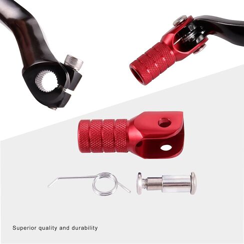 GOOFIT Red and Black 2" Folding Gear Shifter Lever Replacement for 50cc 70cc 90cc 110cc 125cc Dirt Bike Pit Bike in Saudi Arabia