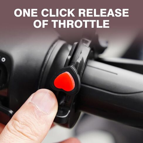 معزز الرحلات البحرية للدراجة النارية، صمام خانق كروز مضاد للانزلاق وموفر للعمالة بالإضافة إلى مشبك المقود، قطع غيار قابلة للتعديل، مناسبة لمعظم الدراجات النارية (أسود) in Kuwait