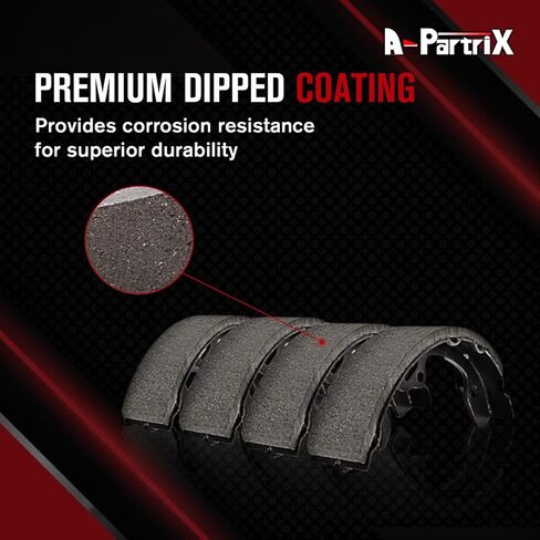 1 Set of Emergency Parking Brake Shoes Rear Brakes kit fits INFINITI M45 4.5L 2003 2004 2006-2010, fits Nissan X-Trail 2.5L 2002-2007, fits INFINITI EX35 3.5L 2008-2012 in Kuwait