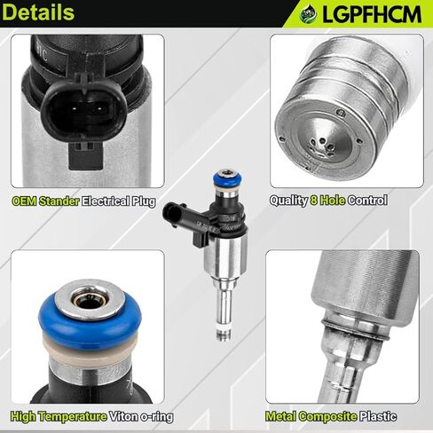 4Pcs 06H906036AE Fuel Injectors For Audi L4 2.0L A4 A5 A6 Q3 Q5 TT 2010-2016 For Volkswagen L4 2.0T Passat Jetta GLI CC Beetle Eos GTI Tiguan Gti CC 2008-2016# 06H906036G 06H906036P 0261500076 in Kuwait