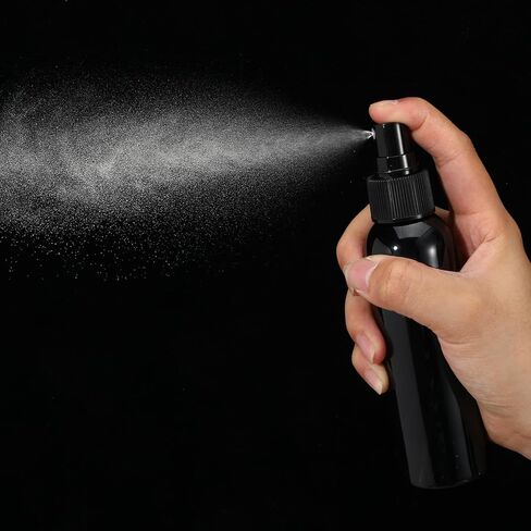 30 Pack Black Empty Spray Bottles, 4oz Plastic Fine Mist Spraying Bottles Small Refillable Sprayer Liquid Containers Portable Misters with Cap Travel Bottle for Perfume, Cleaning, Essential Oil in Kuwait