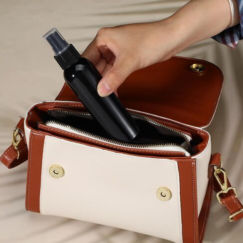 30 Pack Black Empty Spray Bottles, 4oz Plastic Fine Mist Spraying Bottles Small Refillable Sprayer Liquid Containers Portable Misters with Cap Travel Bottle for Perfume, Cleaning, Essential Oil in Kuwait