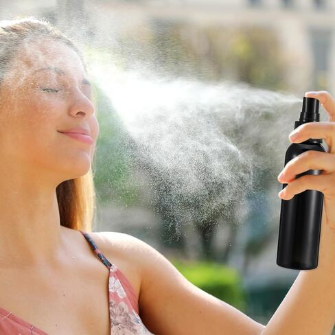 30 Pack Black Empty Spray Bottles, 4oz Plastic Fine Mist Spraying Bottles Small Refillable Sprayer Liquid Containers Portable Misters with Cap Travel Bottle for Perfume, Cleaning, Essential Oil in Kuwait