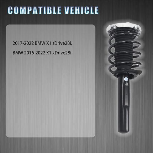 31316861671 2Pcs Front Shock Absorbers Strut Assembly .Compatible with 2016-2022 BMW F48 X1 [sDrive, xDrive28i].Replacement OE for 31306886755, 31316882849 in Saudi Arabia