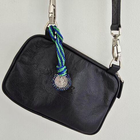 St Benedict Medal Home Blessing Door Hanger House Car Office Protection Wall Decor Catholic Gift Hanging Charm San Benito Bendicion Hogar (Blue - Green) in Saudi Arabia