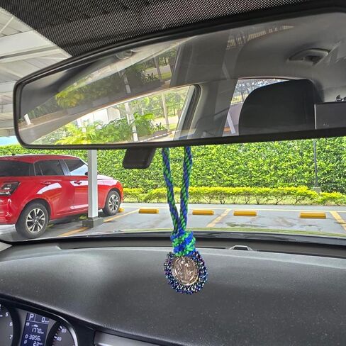 St Benedict Medal Home Blessing Door Hanger House Car Office Protection Wall Decor Catholic Gift Hanging Charm San Benito Bendicion Hogar (Blue - Green) in Saudi Arabia