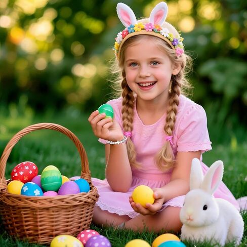 Tifeson Easter Basket Stuffers for Girls Teens, Cross Pearl Adjustable Bracelet for Daughter Granddaughter Niece Easter Christian Inspirational Baptism Communion Confirmation Jewelry Gifts in Kuwait