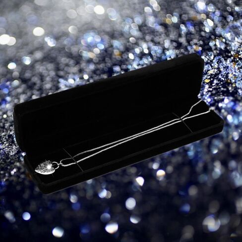 Black Jewelry Box Long Pearl Necklace Bracelet Box Engagement Wedding Gift Jewellery Storage Presentation Boxes Velvet in Kuwait