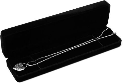 Black Jewelry Box Long Pearl Necklace Bracelet Box Engagement Wedding Gift Jewellery Storage Presentation Boxes Velvet in Kuwait