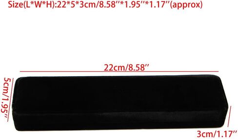Black Jewelry Box Long Pearl Necklace Bracelet Box Engagement Wedding Gift Jewellery Storage Presentation Boxes Velvet in Kuwait