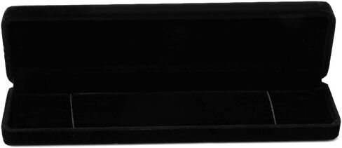 Black Jewelry Box Long Pearl Necklace Bracelet Box Engagement Wedding Gift Jewellery Storage Presentation Boxes Velvet in Kuwait