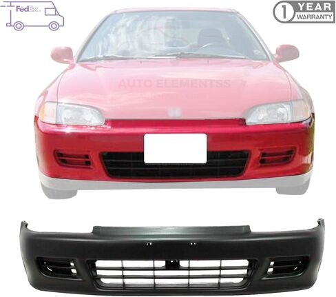 Front Bumper Cover Primed Plastic For 1992-1995 Honda Civic Coupe Hatchback OE Direct Replacement in Saudi Arabia