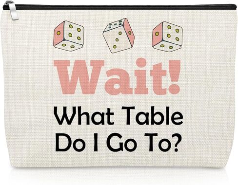 حقيبة مكياج من لعبة بونكو، هدايا بونكو المضحكة للعبة النرد، عاشق المقامرة، حقيبة مستحضرات التجميل، هدية مقامر لأفضل صديق، أخت، هدية عيد الميلاد لعشاق الكازينو، حقيبة مستحضرات التجميل للسفر in Kuwait