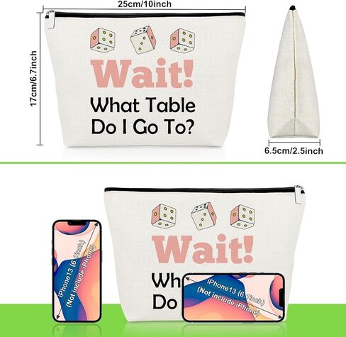 حقيبة مكياج من لعبة بونكو، هدايا بونكو المضحكة للعبة النرد، عاشق المقامرة، حقيبة مستحضرات التجميل، هدية مقامر لأفضل صديق، أخت، هدية عيد الميلاد لعشاق الكازينو، حقيبة مستحضرات التجميل للسفر in Kuwait