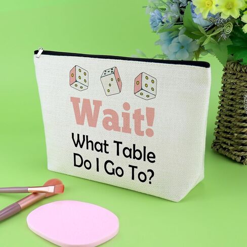 حقيبة مكياج من لعبة بونكو، هدايا بونكو المضحكة للعبة النرد، عاشق المقامرة، حقيبة مستحضرات التجميل، هدية مقامر لأفضل صديق، أخت، هدية عيد الميلاد لعشاق الكازينو، حقيبة مستحضرات التجميل للسفر in Kuwait